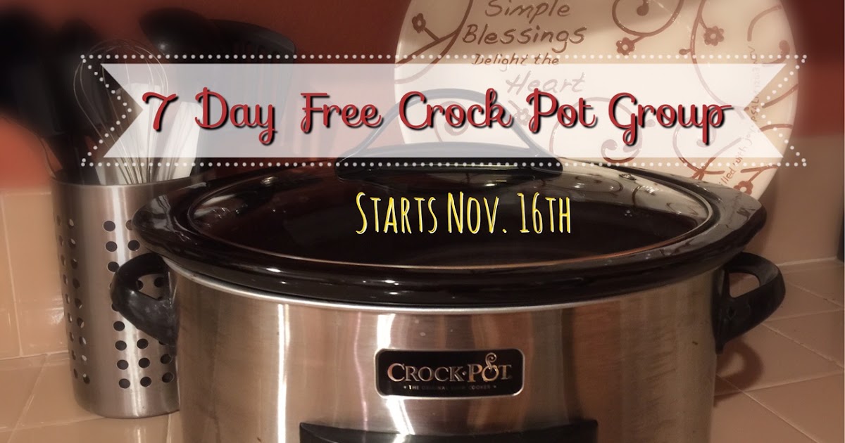Healthy, Fit, and Focused 7 Day FREE Crock Pot Group