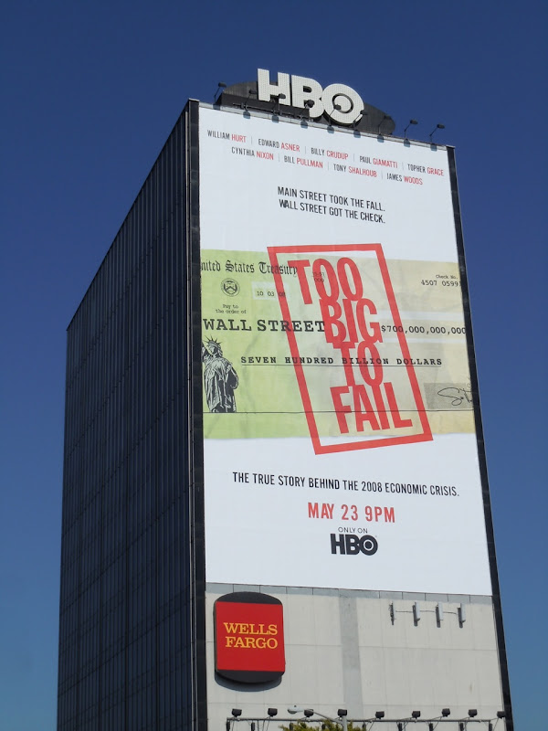 Too Big To Fail HBO billboard