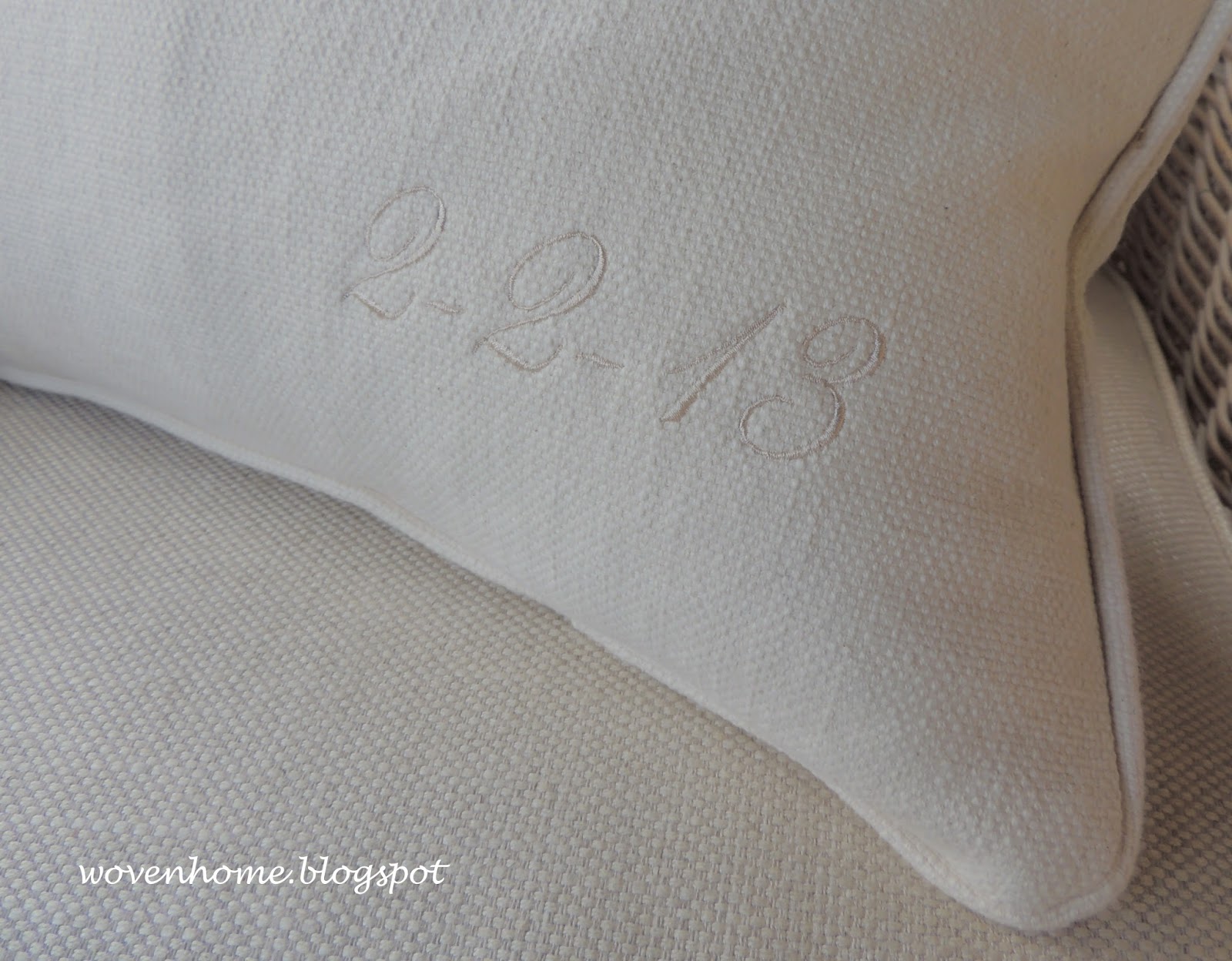 Woven Home Monogrammed Wedding Pillow Give Away!!!