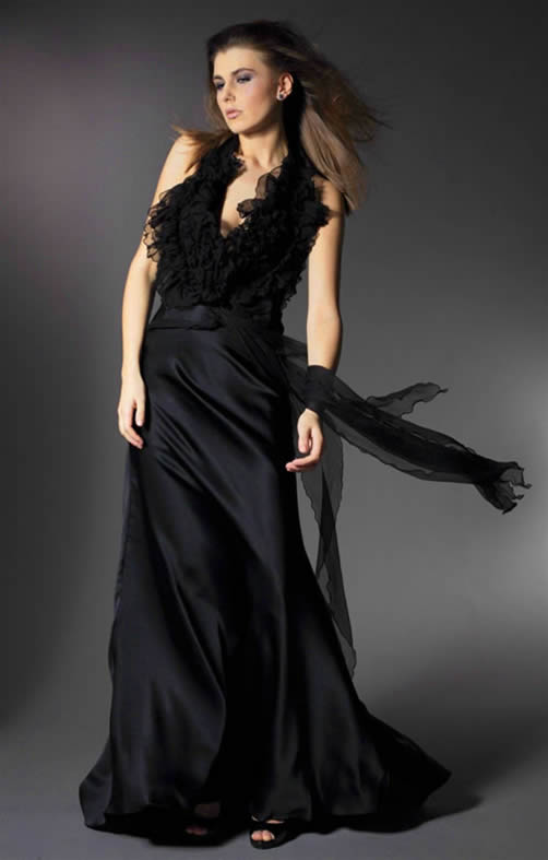 Black Bridesmaids Gowns