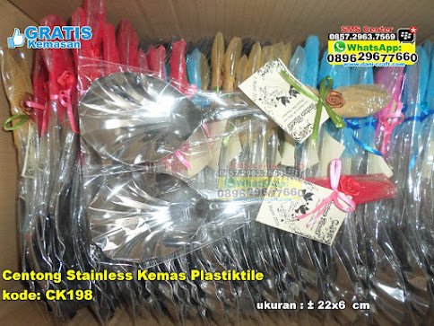 Centong Stainless Kemas Plastiktile jual