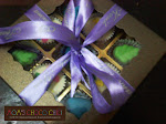 Chocolate in 9 cavity Box with Ribbon