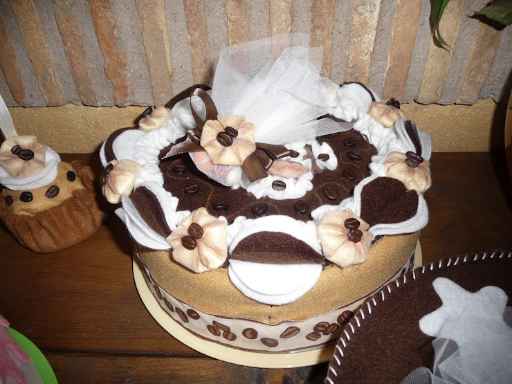 Porta torta Mokaccina in feltro