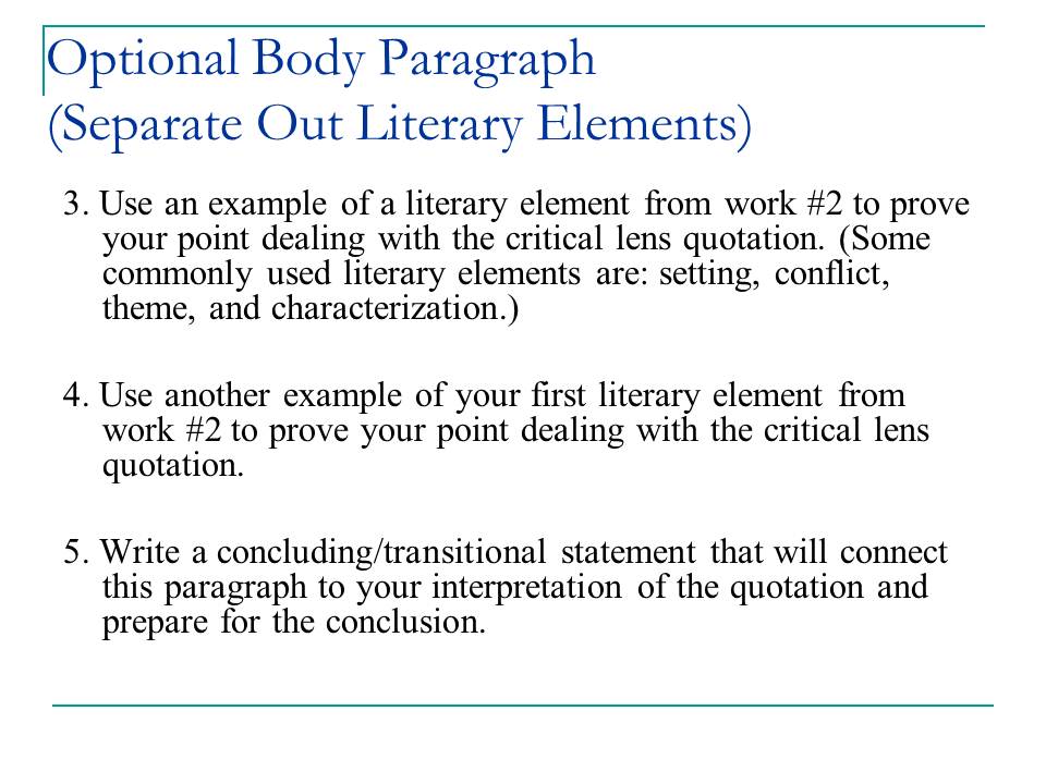 Critical lens analysis image