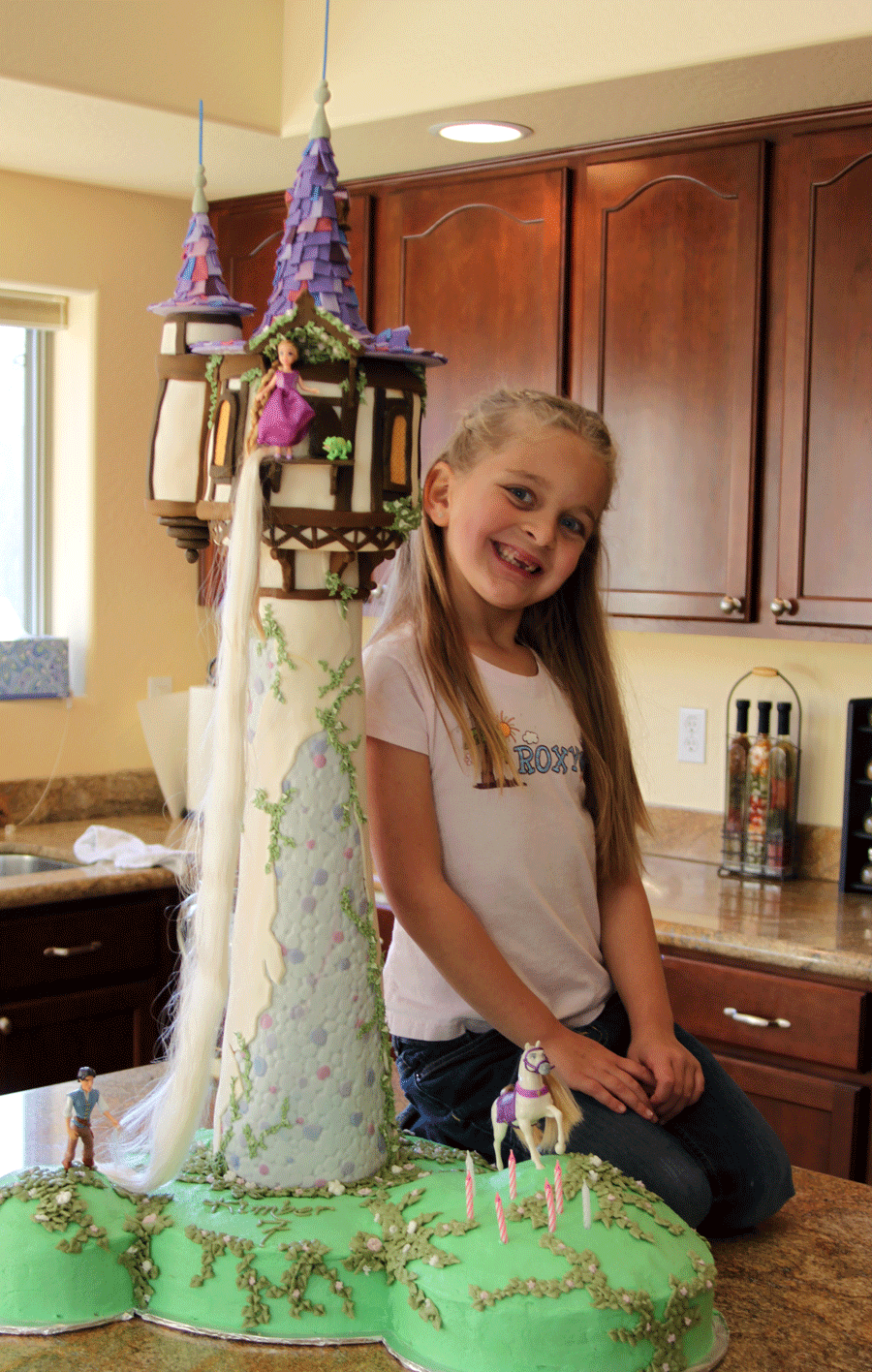 Tangled Castle Cake