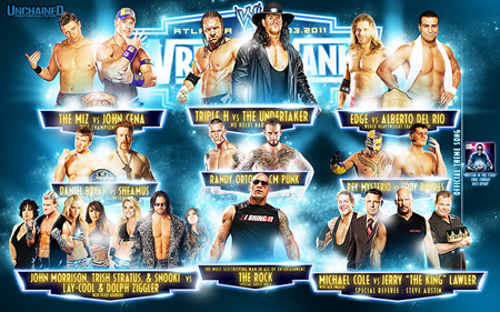 wrestlemania 27 wallpaper wwe card matchcard call complete dvds fortress corner four wallpapers wallpapersafari ppv 3d