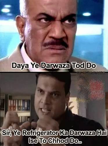 DAYA DARWAZA TOD DO!! - C I D SERIAL FUNNY PICTURES LATEST COLLECTION