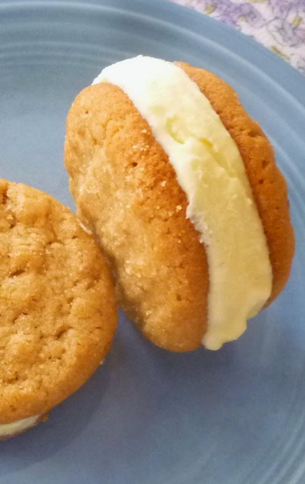 For Love of the Table Peanut Butter & Honey Ice Cream Sandwiches