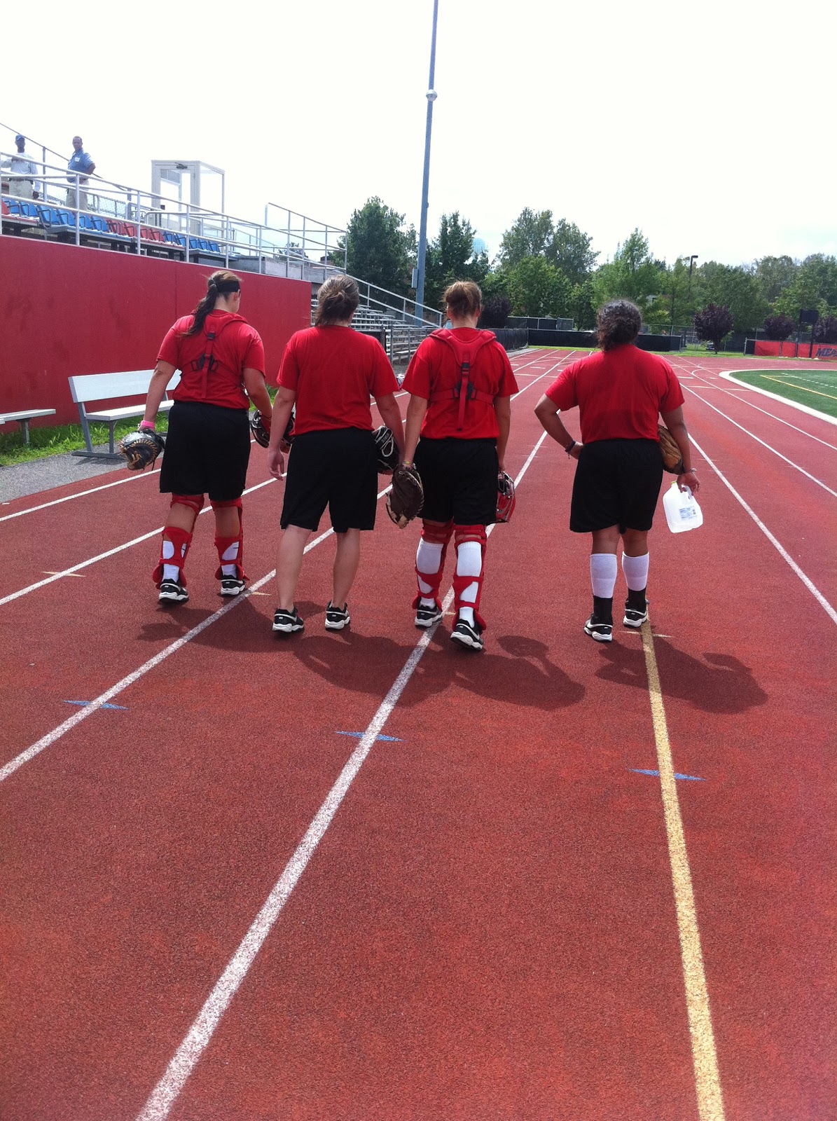 Delaware State University Softball Rain Rain Go AWAY