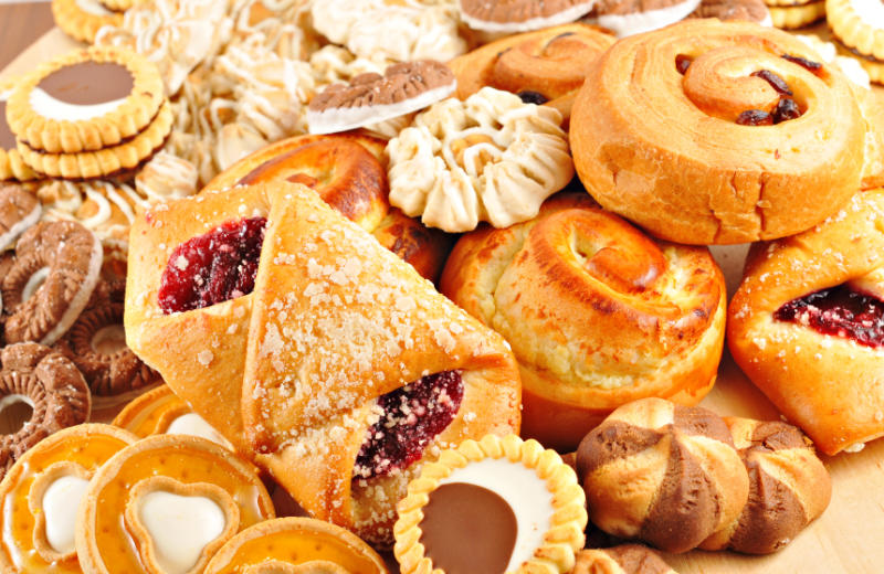 Baked goods. Lecithin, and its metabolite , choline, are found in many