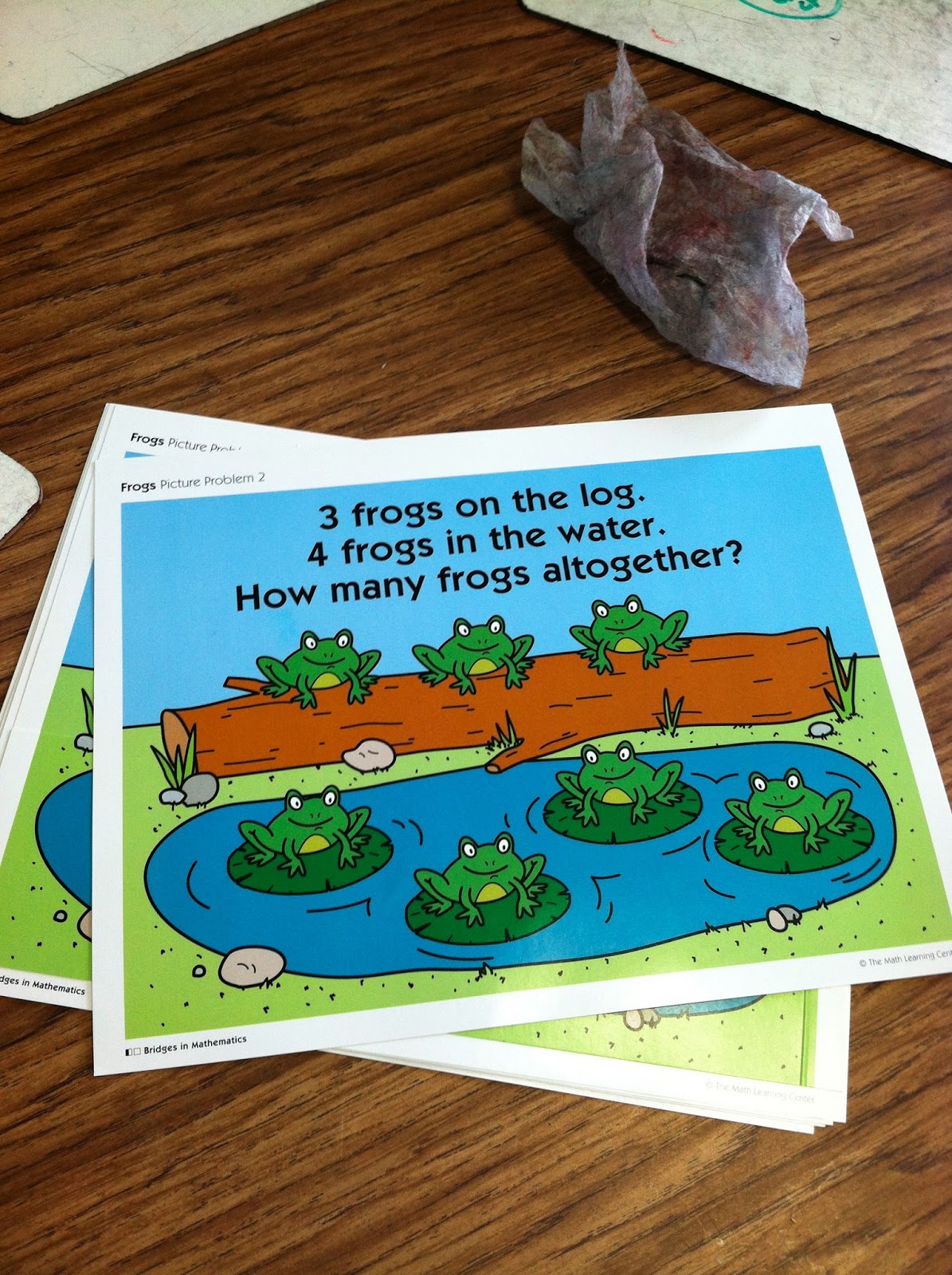 Worksheet First Grade Number Stories ms closters first grade news number stories last week kindergartners solved and then created their own frog students have been working on understanding think