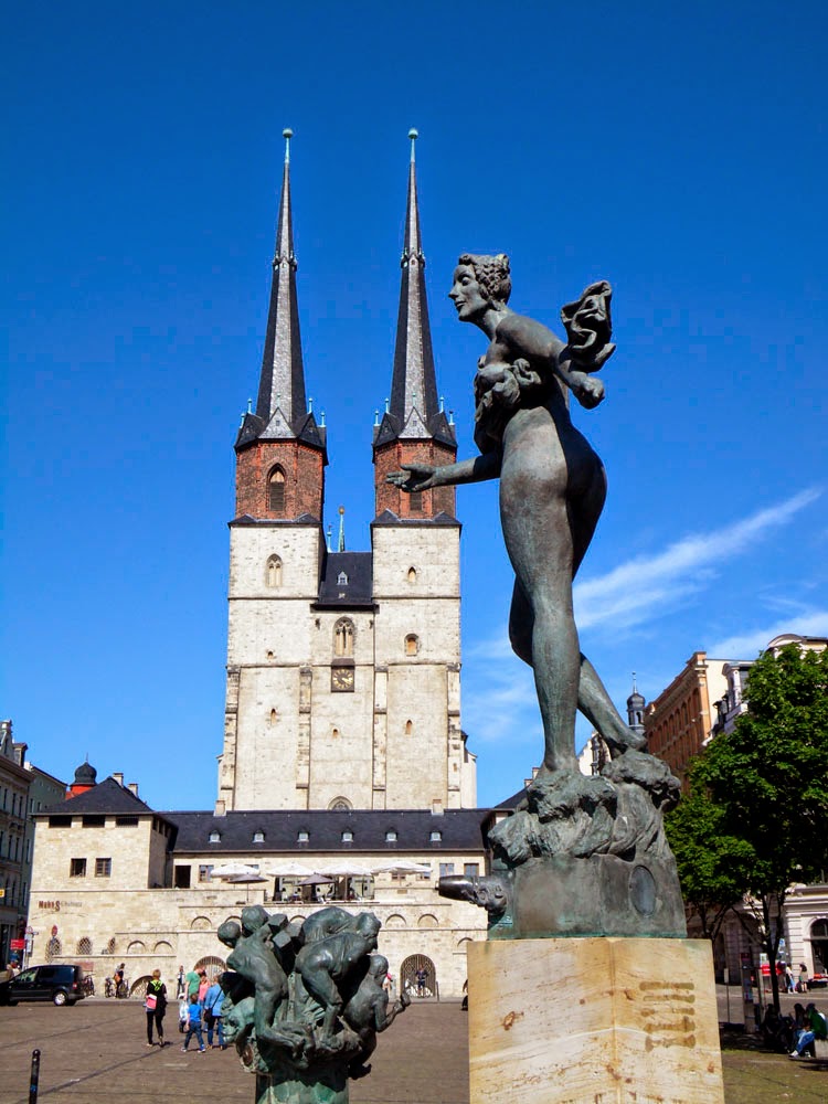 Hallmarkt fountain, Halle Hallmarkt fountain, Halle