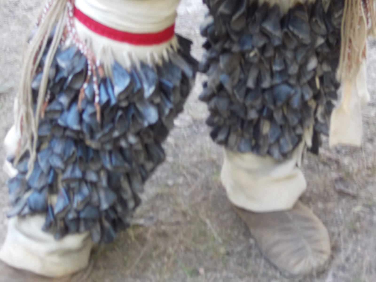 The Plumed Conch Leg Rattles Native Dancers