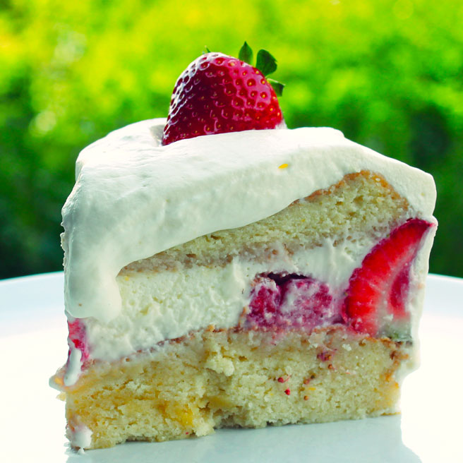 Strawberry Cream Cake