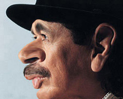Carlos Santana Caricature