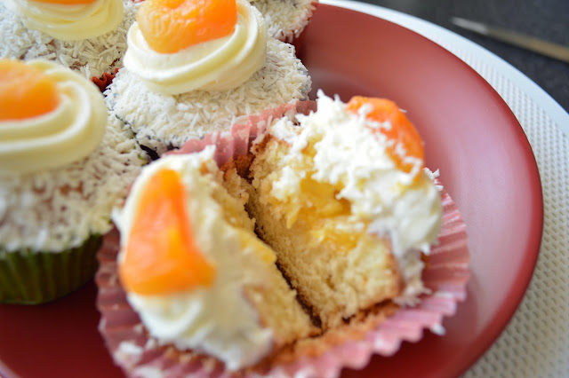 Orange apricot cupcakes