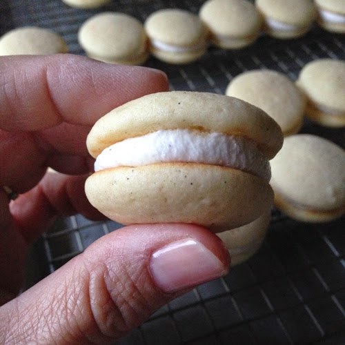Food Pusher Mini Vanilla Bean Whoopie Pies