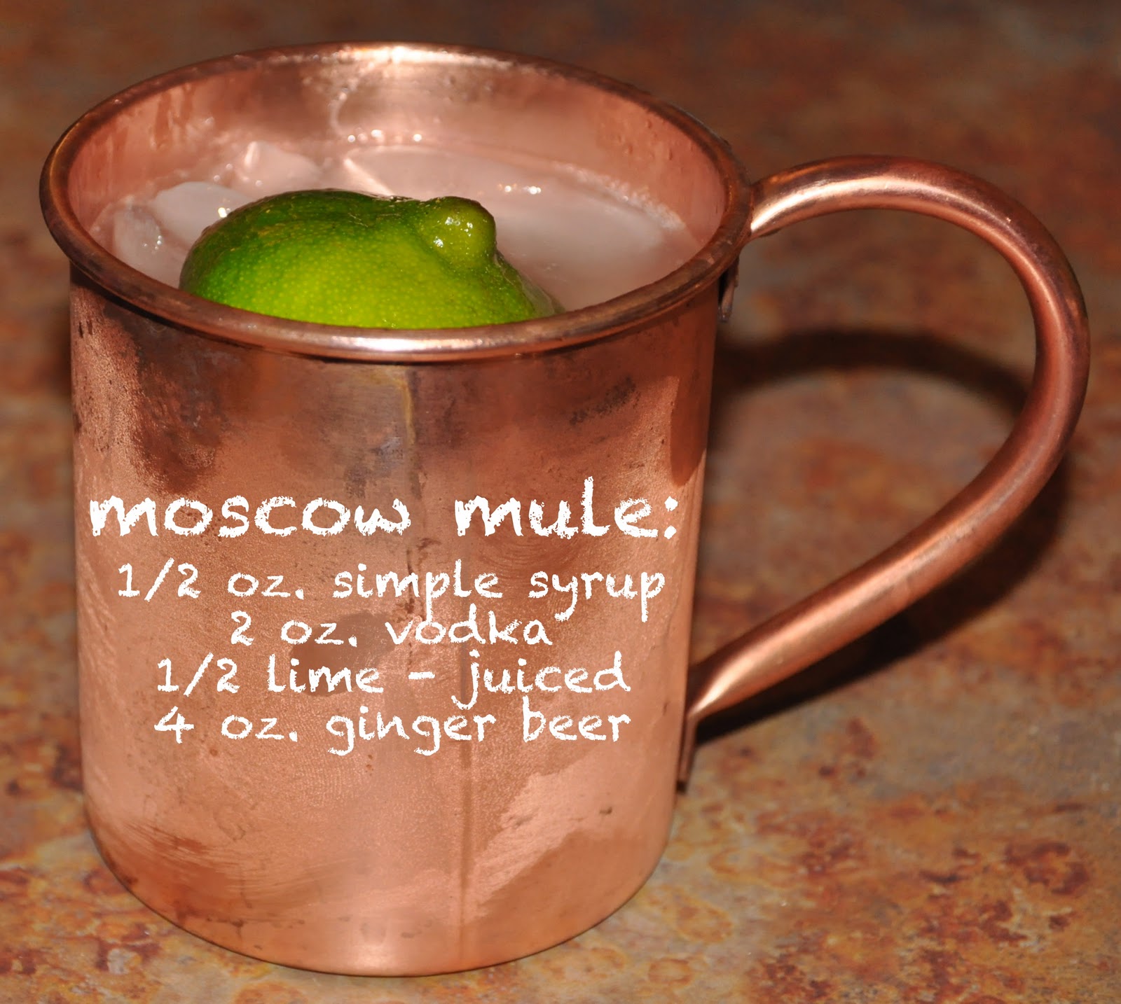 solid copper mug
