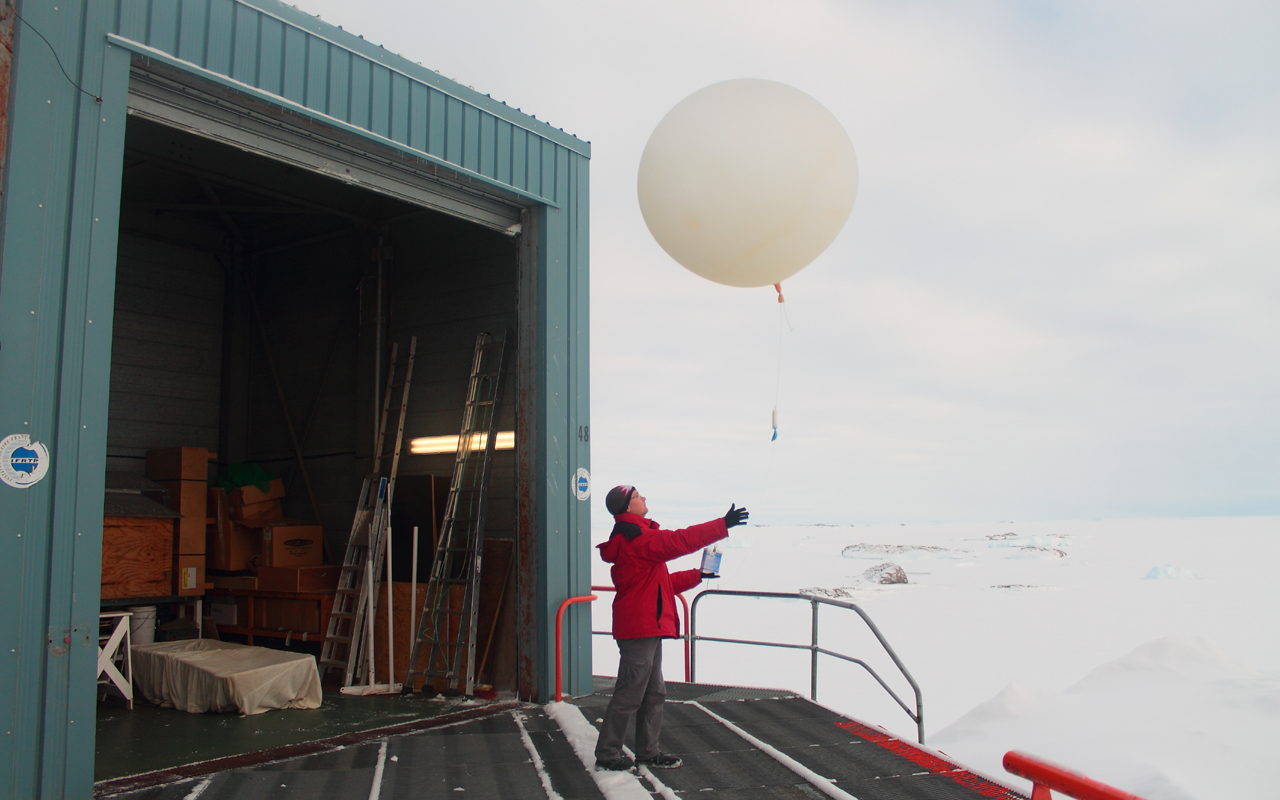 1 an en Antarctique Le radiosondage