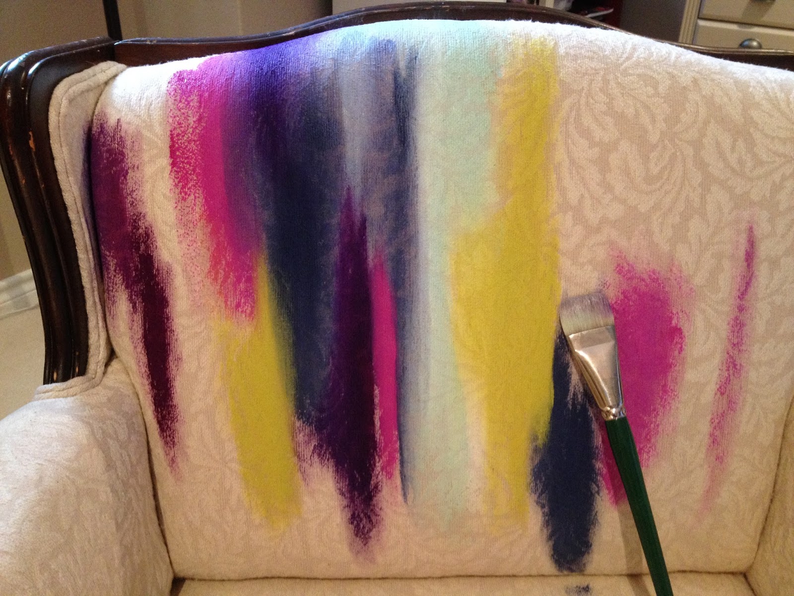theartgirljackietutorials Artsy Upholstery Makeover The Painted Chair