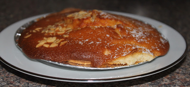 A traditional Bakewell Tart as made by the Bakewell Tart Shop and Coffee House