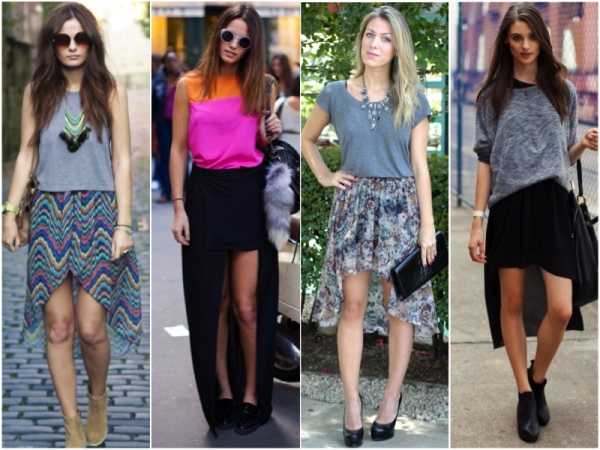 saia mais comprida atras