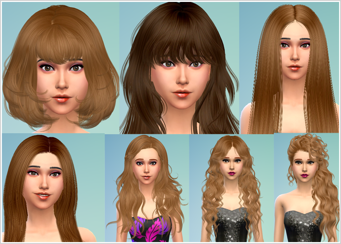  The Sims 4: Прически для женщин - Страница 3 Conversion%2BSet%2B3