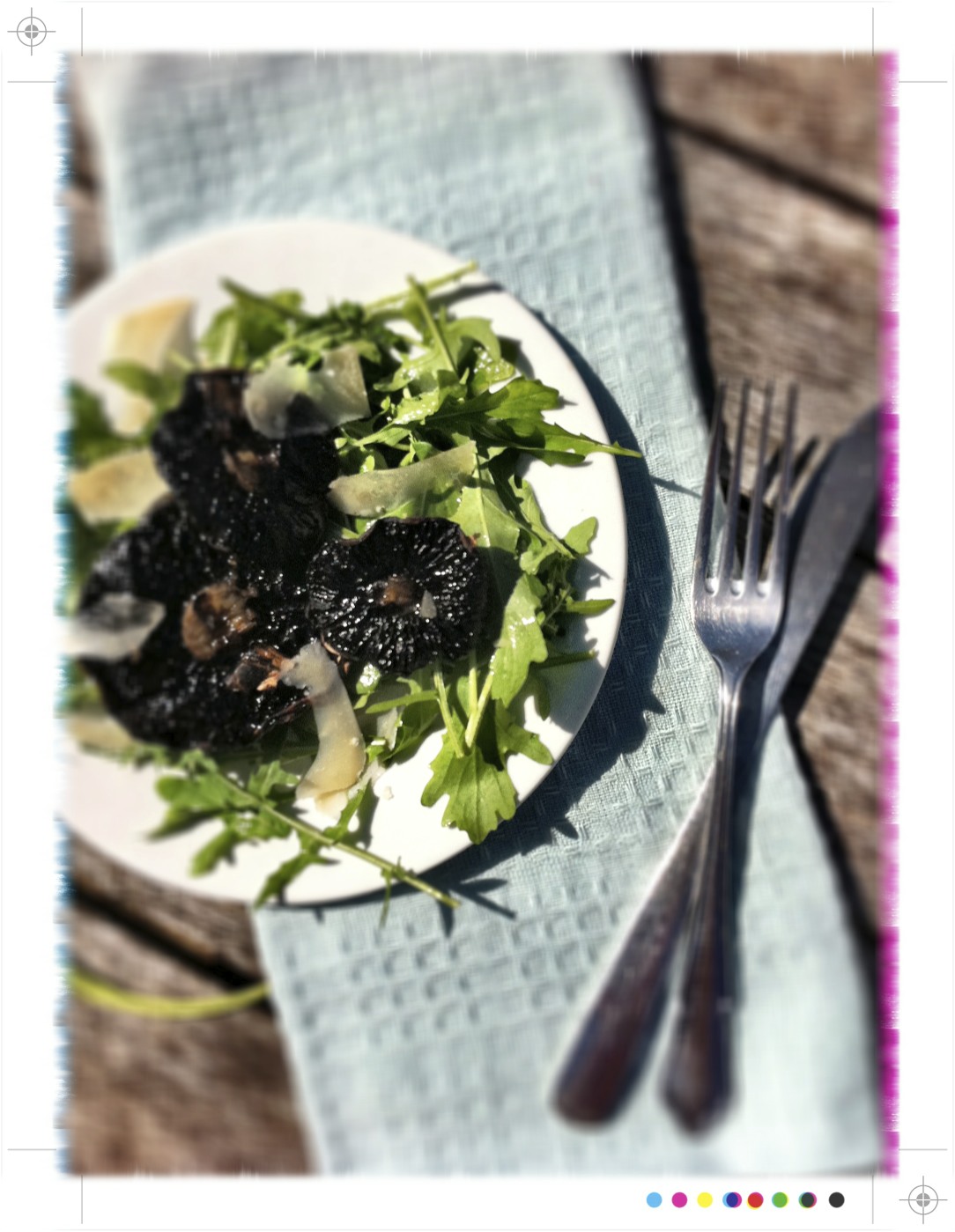 Toast Mushroom & Rocket Salad with a Honey Truffle Vinaigrette