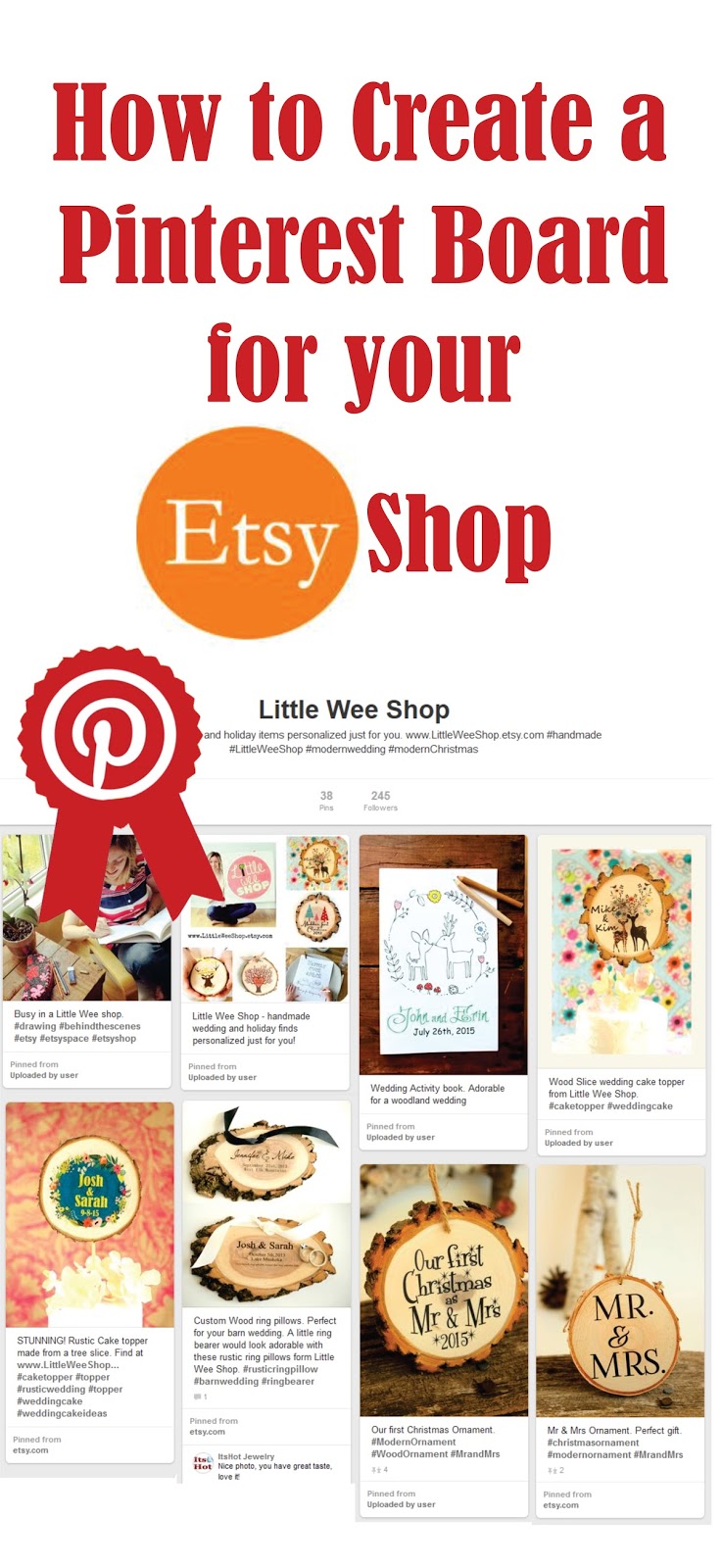 How to Pin your Etsy Shop How to create an Etsy Shop Pinterest Board