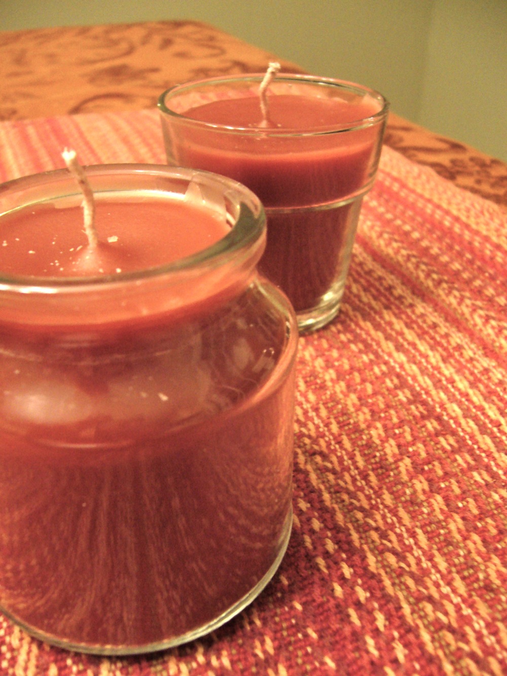 The Healing Home Making new candles from leftover stubs