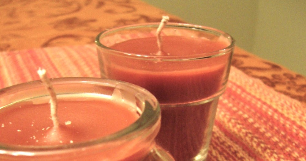 The Healing Home Making new candles from leftover stubs