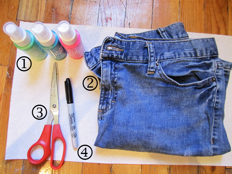 DIY Tie Dye Shorts Fashionista New York Girl
