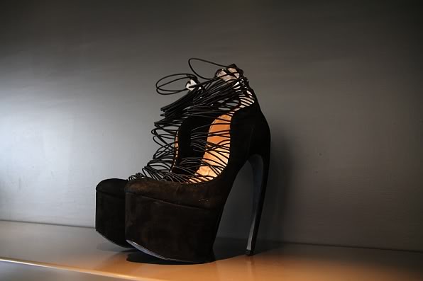 lady gaga collection shoes  Thierry+Mugler+shoes+%2528laced+platform%2529