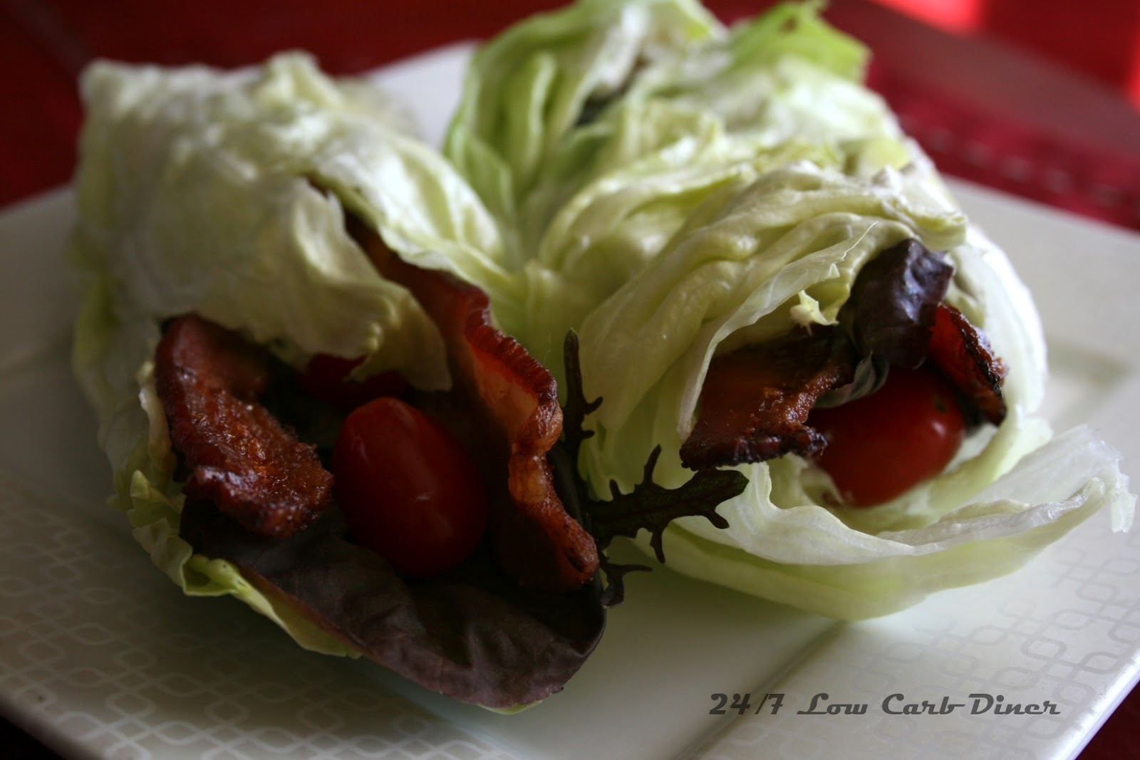24/7 Low Carb Diner Bacon Lettuce Rollups