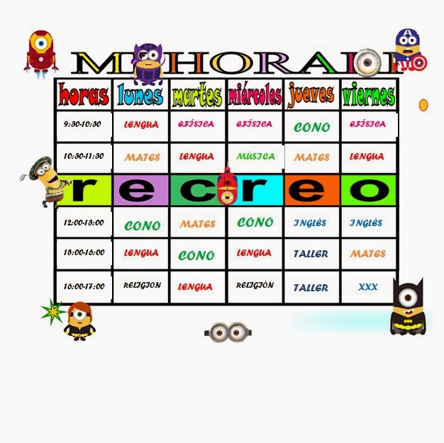 HORARIO 1ºB