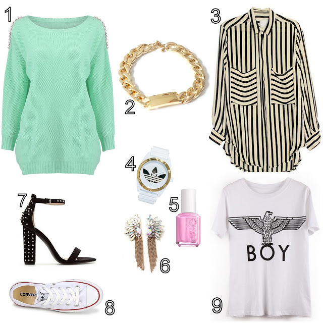 WISHLIST relógio da adidas, sandálias zara, verniz essie, t-shirt boy, brincos, all star, converse