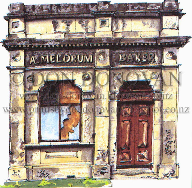 Don Donovan's World New Zealand Odyssey Meldrum's Bakery, Usk Street