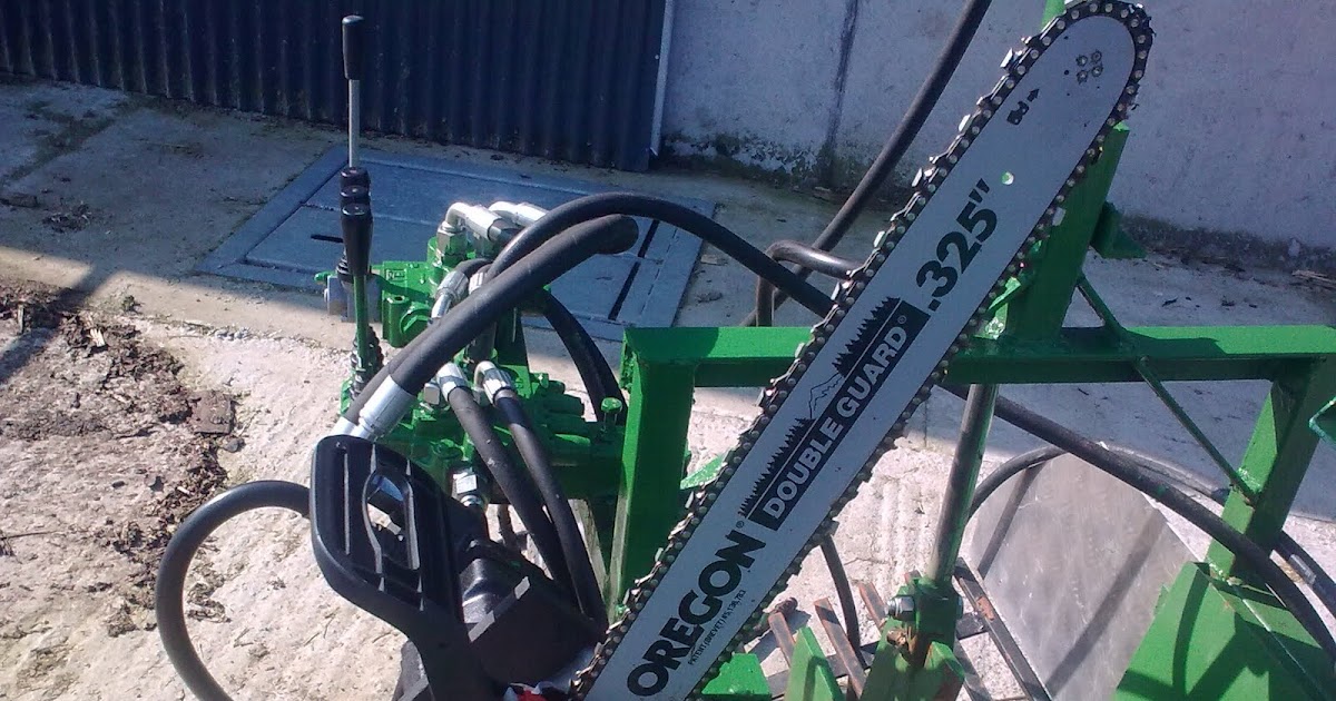 The firewood processors chain saw Fergusons Firewood Processor