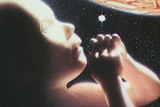 Mensaje del alma antes de nacer Bebe+espacio