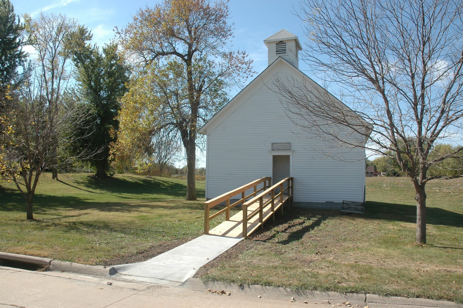 Sutton Nebraska Museum New Sidewalk and Handicap Access Ramp at the