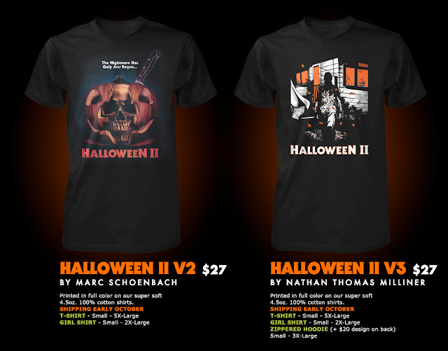 The Horrors of Halloween Fright Rags HALLOWEEN II and III Tshirt
