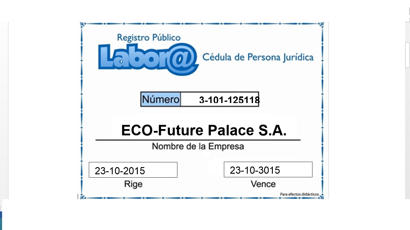 EcoFuture Palace S.A