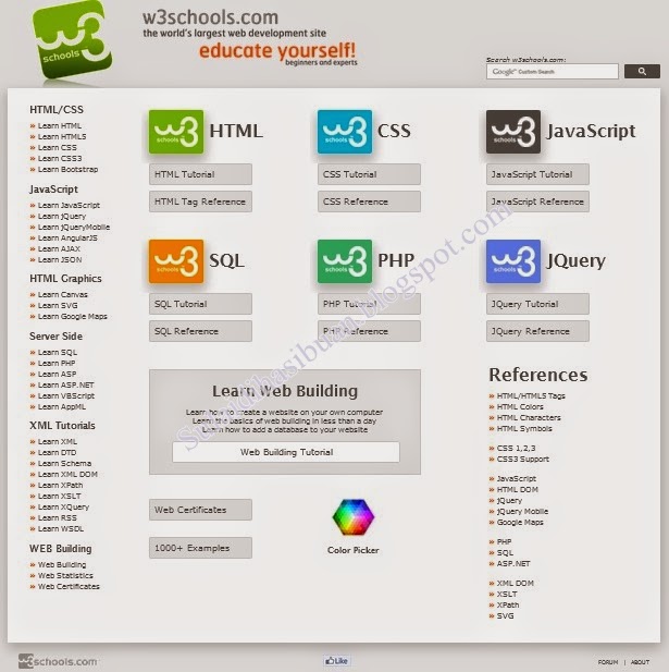 Cara Mudah Belajar Web Pemrograming Dengan Tutorial w3schools