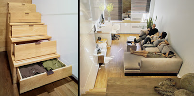 tiny 500 square foot apartment in New York