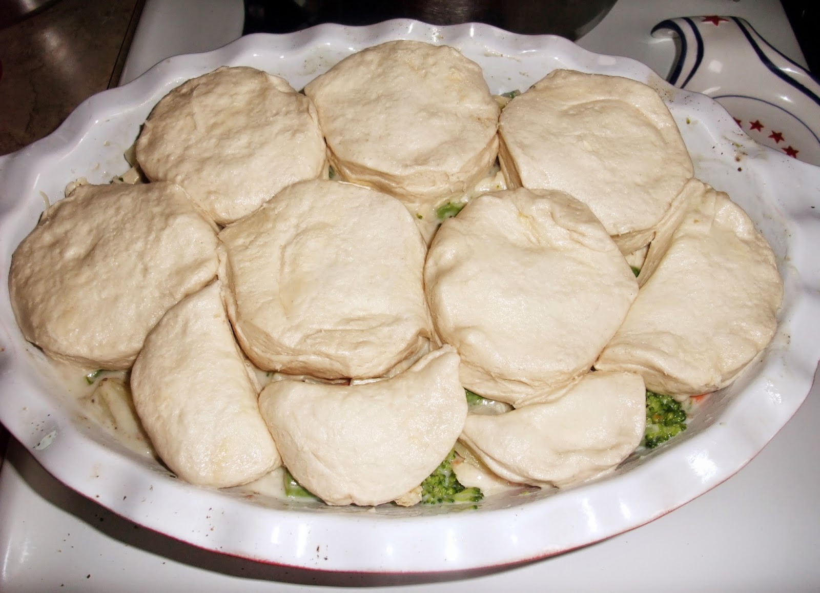 Rosie's Country Baking Easy Chicken Pot Pie with Grands Biscuit Topping