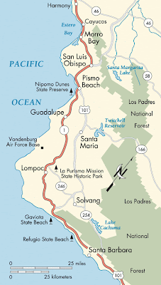 Tourist Map of Santa Barbara City