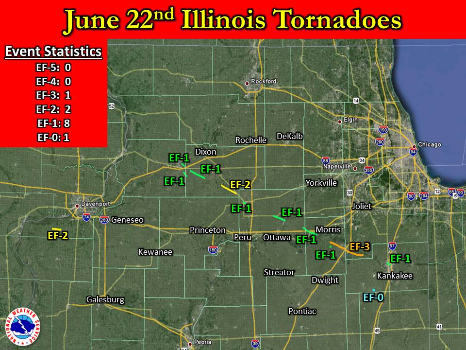 Nick's Weather Blog Final June 22 northern Illinois tornado map