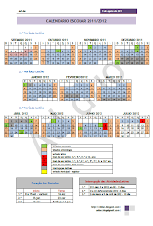 CALENDÁRIO DO ANO ESCOLAR 2011/12