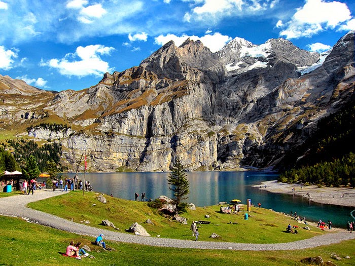 Amazing Landscapes and All Year Round Activities at Oeschinen Lake, Switzerland Amazing Landscapes and All Year Round Activities at Oeschinen Lake, Switzerland