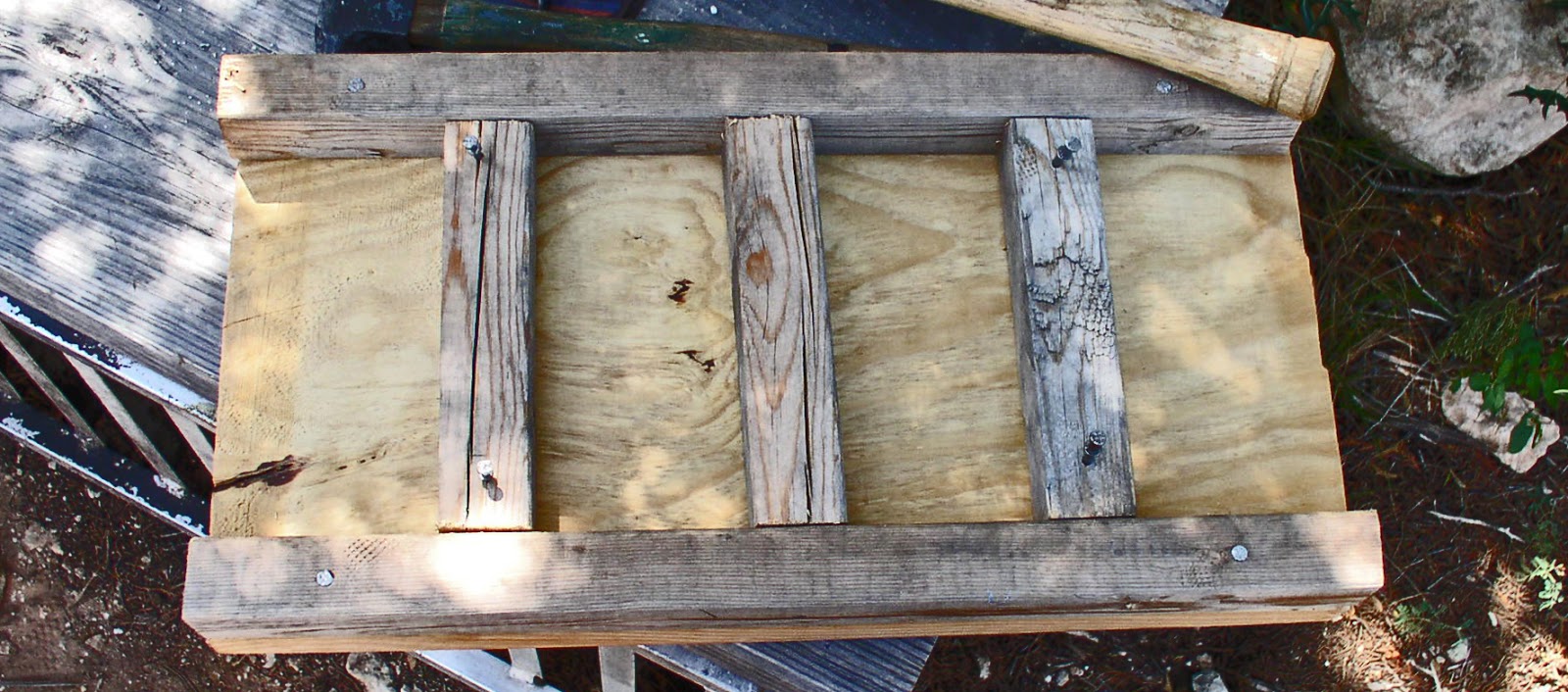 at the land: homemade concrete